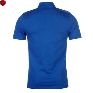 เสื้อโปโลชายสีน้ำเงิน แขนสั้น ผ้าถัก สวมใส่สบาย เหมาะสำหรับกอล์ฟ ปักโลโก้ตามสั่ง เสื้อยูนิฟอร์ม เสื้อกอล์ฟ - Product Image 2