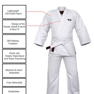 Uniforme de karaté léger au prix d'usine, service OEM, uniforme de karaté de haute qualité pour adultes - Product Image 6