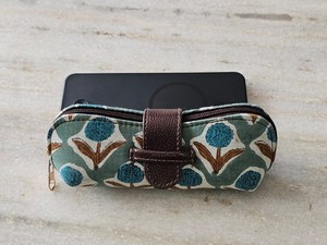 Étui à lunettes en coton imprimé, housse en tissu doux, étui léger pour lunettes, pour femmes et hommes, pour les voyages et le transport quotidien - Product Image 3