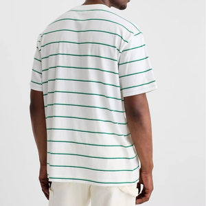 เสื้อยืดคอตตอน 100% คุณภาพสูง น้ำหนัก 260 กรัม ทรงโอเวอร์ไซส์ สไตล์วินเทจ สีสโตนวอช สำหรับผู้ชาย แขนสั้น เหมาะสำหรับใส่ไปเที่ยวคลับ รุ่นฮอตซัมเมอร์ - Product Image 4