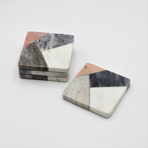Modern <b>Marble</b> <b>Coasters</b> Classic New Style Polished Natural <b>Marble</b> Stone <b>Coasters</b> Set Best Sale - Product Image 5