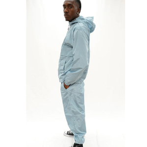 OEM Men's Hooded Solid Waterproof Breathable Tracksuit Windbreaker <b>Jacket</b> Pants 2 1 Design Lightweight Outdoor Sports <b>Techwear</b> - Product Image 1