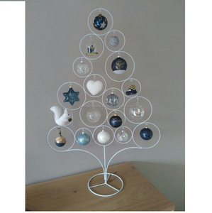 Kim Loại Cây giáng sinh đứng với bánh xe giáng sinh bên phòng khách phòng ngủ bảng đã được làm dây - Product Image 1