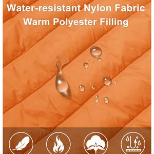 เสื้อกั๊กพัฟเฟอร์น้ำหนักเบาสำหรับผู้หญิง พับเก็บได้ กันน้ำ ระบายอากาศได้ดี ผ้าออกซ์ฟอร์ด โพลีเอสเตอร์ 100% สไตล์สตรีทแวร์ - Product Image 5