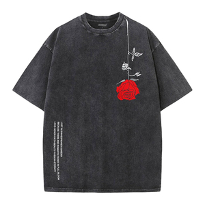 เสื้อยืดโอเวอร์ไซส์ลายรถแข่งลอสแอนเจลิส แขนสั้น คอกลม สไตล์สตรีท ผ้าเจอร์ซีย์คอตตอน สำหรับผู้ชาย - Product Image 6