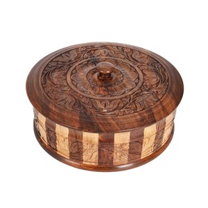 Wooden Chapati <b>Box</b> Elegant Meal Arrangement Feature Created to Support Organized Dining Habits and Lasting <b>Decorative</b> Value - Product Image 6