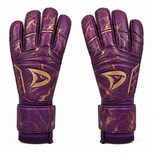 Guantes de Portero de Fútbol sin Correa |   Guante de látex de corte negativo con puño elástico |   Miami Teal Venta al por Mayor OEM - Product Image 5