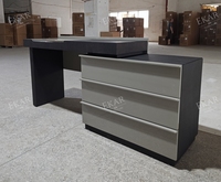 Coiffeuse moderne à plateau rabattable, table de maquillage extensible avec tiroirs de rangement et miroir, mobilier de chambre pour villa, hôtel