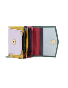 กระเป๋าถือหนังหลากสีสำหรับผู้หญิงกระเป๋าสตางค์หนังหลากสีสไตล์ตะวันตก - Product Image 4