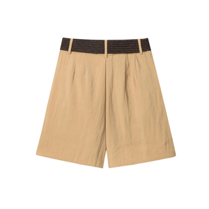 Shorts de Verano para Mujer, Casuales, con Cierre de Cremallera, Color Sólido, con Bolsillos, 5 Colores Disponibles - Product Image 3