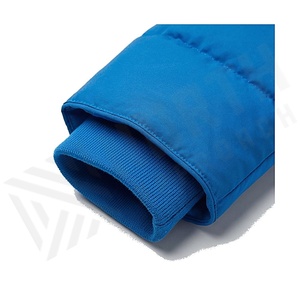 เสื้อแจ็คเก็ตมีฮู้ดบุนวมสำหรับผู้หญิง สีน้ำเงิน ยาว ป้องกันลมหนาว แขนยาว บุโพลีเอสเตอร์ พร้อมฮู้ดขนสัตว์ ปิดด้วยซิป - Product Image 6