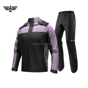 Combinaison de moto de tourisme en cuir premium personnalisée, nouvelle arrivée, imperméable, anti-UV, veste et pantalon, logo avant, couleur, équipement de motard, course - Product Image 3