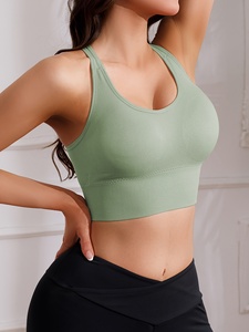 Women's Yoga Exercise Sports <b>Bra</b> Running Seamless Breathable High Support Four-Way <b>Stretch</b> Quick Dry High Quality Casual - Product Image 4