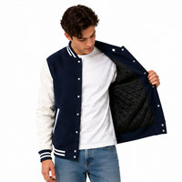 Veste universitaire de haute qualité pour hommes et logo personnalisé, veste universitaire tendance avec logo brodé personnalisé pour homme