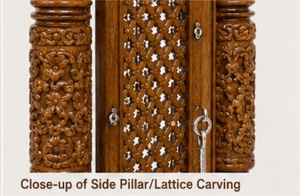 Columpio de Madera Tallada para Sala de Estar, Tradicional, Hecho a Mano, de Madera de Teca, Estilo Maharaja, Decoración para el Hogar - Product Image 5