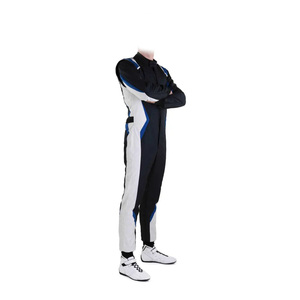 Trajes de carreras de karts de doble capa Cordura para adultos en color rojo y negro, trajes de carreras de karts de buena calidad. - Product Image 1