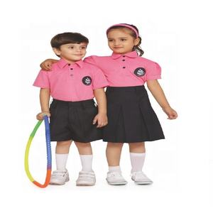 Factory Supply Children Unisex <b>Yellow</b> Short Sleeve <b>T</b>-<b>shirt</b> Skirt Shorts Set Kindergarten School Sportswear Uniform Durable - Product Image 3