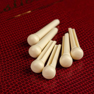 Pernos de Puente para Guitarra de Hueso de Búfalo 100% Hechos a Mano, Estilo Rústico Moderno y Ecológico de ILAHI, Arte Folclórico de Alta Calidad Uttar - Product Image 5