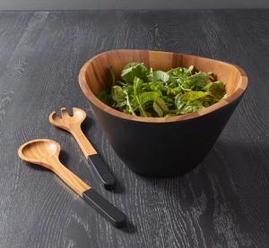 Tazón de Ensalada de Madera Premium, Vajilla Natural, Tazón para Servir Ensalada, Fruta y Pan, a Precio de Mayoreo - Product Image 3