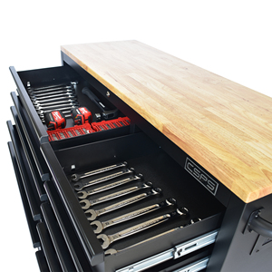 Matte Black Powder Coated Steel 10 Drawer <b>Tool</b> <b>Cabinet</b> Family keywords: for Garage Workshop Storage Use - Product Image 4