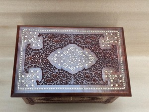 Heritage Inspired Designer Wooden Organizer <b>Storage</b> <b>Box</b> Perfect <b>For</b> Home <b>Decor</b> Or Clothes Documents And Keepsakes Use From India - Product Image 3