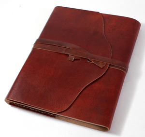 Carnet en papier de coton recyclé fait main avec logo personnalisé, couleur brun moyen authentique, design à points de couture manuels, carnets promotionnels - Product Image 3