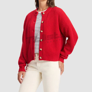 Cardigan en tricot classique, tissu confortable et design intemporel, cardigan élégant au toucher doux et à la construction respirante. - Product Image 5