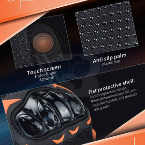 Gants de moto respirants et imperméables, à doigts entiers, prix de gros, fabriqués au Pakistan - Product Image 5