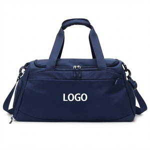 Beige Oxford Polyester Waterproof Unisex Gym Duffle <b>Bag</b> Adjustable Strap Wet/Dry Separation Shoe Compartment <b>Yoga</b> Fitness Travel - Product Image 5