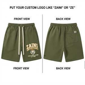 Pantalones Cortos de Baloncesto Premium para Hombre, 180 GSM, Poliéster, Diseño de Monstruos de Dibujos Animados, Verde Neón, Paneles en Contraste Negro, Logotipo Personalizado, Impresión Digital - Product Image 1