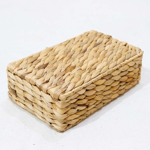 <b>Shelf</b> Organizer Wicker Guest Towel Tray Water Hyacinth Napkin <b>Basket</b> Minimalist Multifunction 1-2L Capacity Bathroom Table - Product Image 5