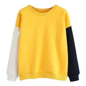 เสื้อสเวตเชิ้ตคอโอ แขนยาว ทรงโอเวอร์ไซส์ ลายบล็อกสี  แบบยูนิเซ็กซ์  ผ้าถัก สวมใส่สบายๆ สำหรับฤดูใบไม้ร่วง - Product Image 4