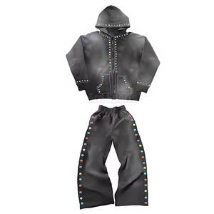 Conjunto Deportivo Personalizado para Hombre con Pedrería, de Alta Calidad y Gran Venta, Conjunto de Dos Piezas a Precio Razonable - Product Image 2