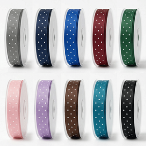 Cinta Grosgrain de 6mm con Puntos Blancos y Lavanda al por Mayor para Recuerdos de Baby Shower, Accesorios para el Cabello, Envoltura Decorativa y Scrapbooking - Product Image 5