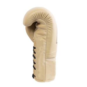 Gants de boxe pour entraînement professionnel, sparring et compétition, en cuir véritable, à lacets, vente en gros - Product Image 3