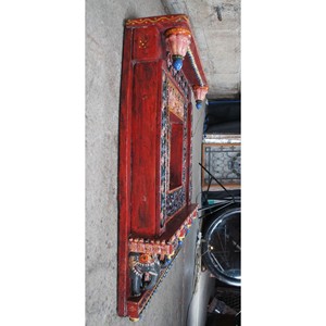 Étagère murale traditionnelle indienne sculptée à la main en bois de Sheesham - Vente en gros - Product Image 2