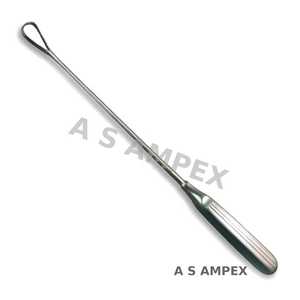 Cureta Uterina Sims de Alta Calidad, 26 cm, Afilada/Inocosa, de Acero Inoxidable, Instrumentos de Ginecología y Obstetricia - Product Image 1