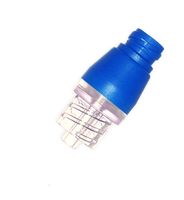 Connecteur sans aiguille 11C009 Gen1 pour seringues vides Luer Lock/Luer Slip, qualité médicale PC+ABS+Silicone, bleu, à usage unique, sécurisé