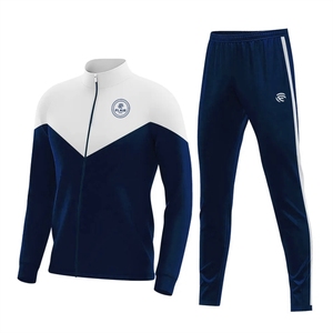 Men's Retro High Quality Soccer Jersey Track Suit Winter Sports <b>Set</b> with Customizable Name and Logo Printing - Product Image 3