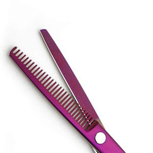 Ciseaux de coiffure professionnels en acier inoxydable 4Cr13 à pointe arrondie, ciseaux à effiler légers et durables - Product Image 5