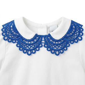 Ribete de encaje guipur azul real de 10 mm a granel, rollo de 20 metros para bordes de sari, lencería, accesorios para el cabello, decoración de regalos, manualidades de lujo - Product Image 2