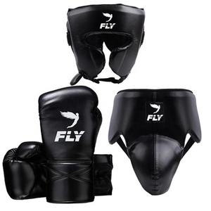 Set de Boxeo de Cuero Personalizado OEM ODM con Guantes y Protectores de Cabeza/Ingle para Entrenamiento de Taekwondo - Product Image 1