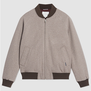 Chaqueta de lana con cremallera para hombre, estilo otoño-invierno, cuello alto, manga larga, bolsillos laterales, chaqueta de lana moderna para hombre. - Product Image 1