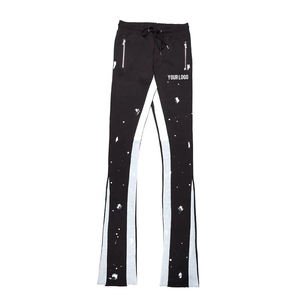 Ensemble de survêtement streetwear personnalisé, délavé à l'acide, avec imprimé motif, haute qualité, comprenant un pantalon de survêtement évasé, un sweat à capuche unisexe vierge et un ensemble de joggers empilés pour homme - Product Image 5