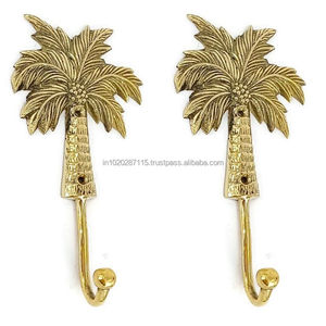 Ganchos de pared de latón resistente con aspecto antiguo diseñados para sostener abrigos, bolsos, sombreros y accesorios diarios en casa - Product Image 4