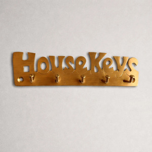 SHUBHAM Wooden House <b>Keys</b> <b>Wall</b> Hook Rack Letter Cutout <b>Key</b> <b>Holder</b> Storage Organizer for Entryway - Product Image 4