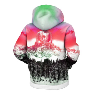 Sudadera de invierno con capucha y cremallera completa con logotipo personalizado Unisex, patrón sólido, sublimación, cremallera colorida para hombres, mujeres y niños - Product Image 2