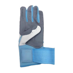 New High Quality Professional Split Leather Lightweight Durable Grip Left-handed Baseball Batting Gloves Customized <b>Logo</b> - Product Image 4