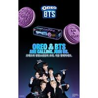 Oreo BTS Édition Spéciale Cosmic Saveur Hotteok Coréen Édition Limitée Paquet de Biscuits en Papier 100g X 5 Paquets Expérience K-POP Croustillante