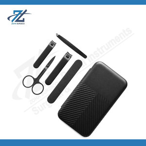 Kit de soin des ongles de voyage pour hommes et femmes, ensemble de manucure en acier inoxydable avec coupe-ongles pour doigts et orteils, lime à ongles courbée, Pakistan - Product Image 2